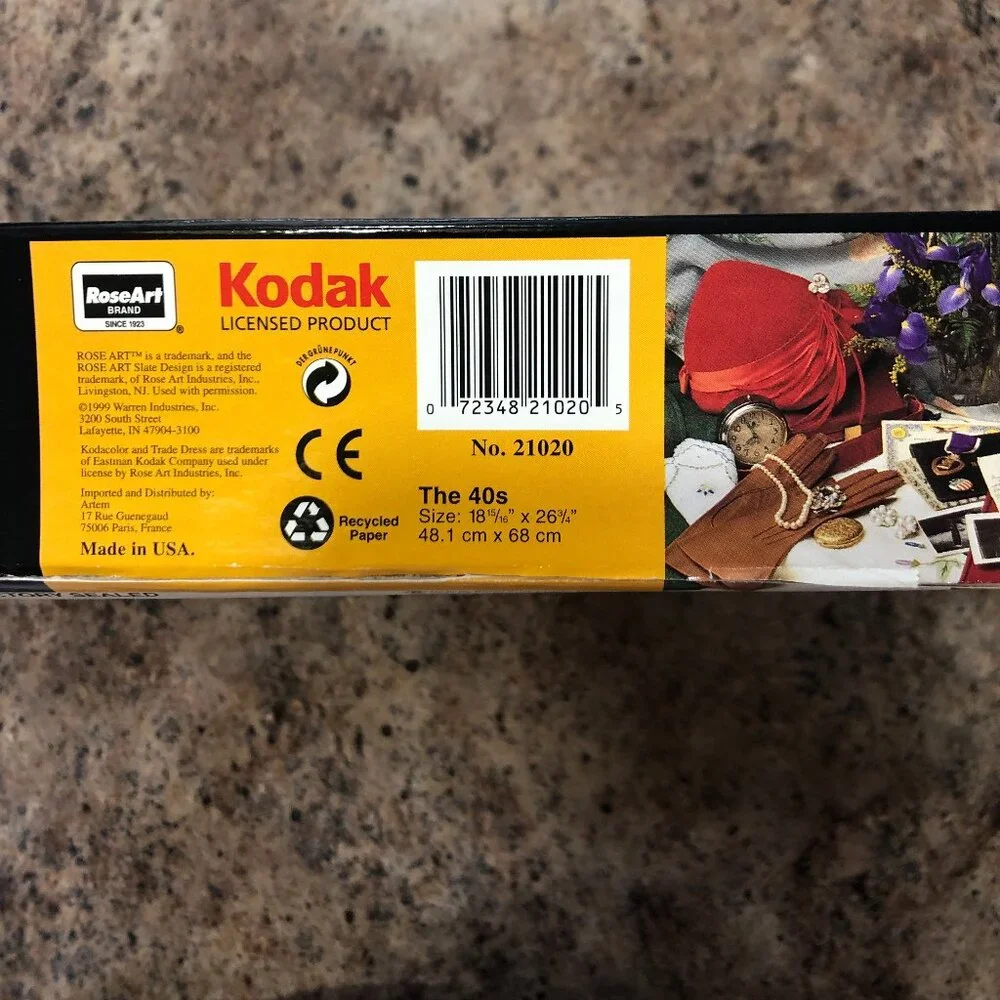 Kodacolor RoseArt 750 Piece Decades Puzzle 1940's  Theme Complete - Picture 4 of 6